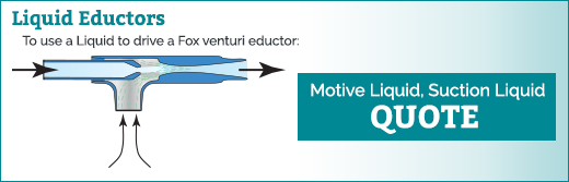 Liquid Eductor Data Sheet