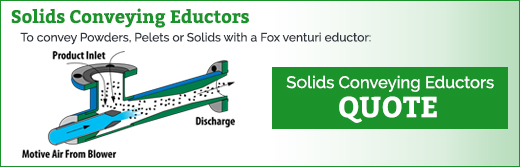 Solids Conveying Eductor Data Sheet